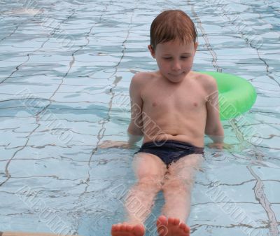 in the pool