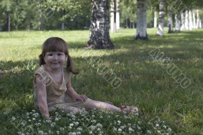 Girl in the grass