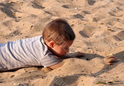 boy on the beach