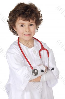 Adorable future doctor