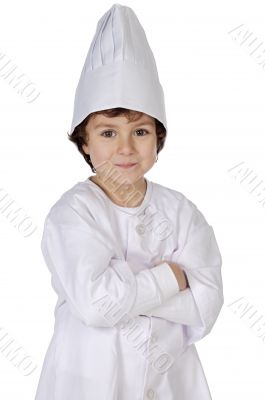 Adorable future cook