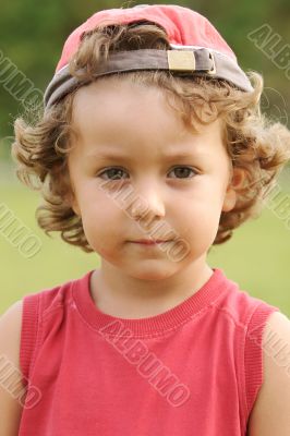 adorable boy sad