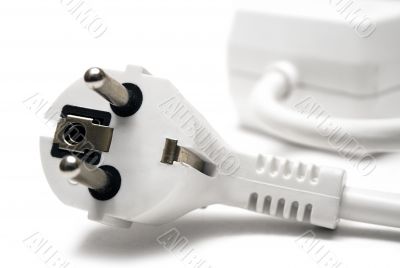 White Extension Plug