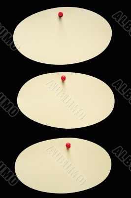 Three Yellow Oval Notes w/ Path