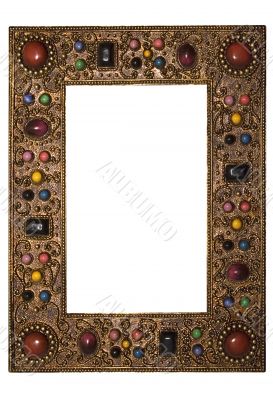 Picture Frame with Colored Stones - Path Included