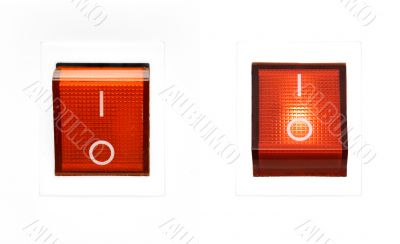 Red Power Switch - ON/OFF