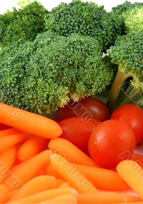 Tray of vegetables