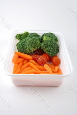 Tray of vegetables