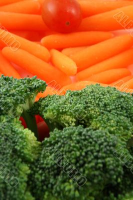 Tray of vegetables