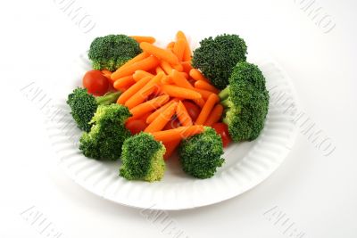 Tray of vegetables