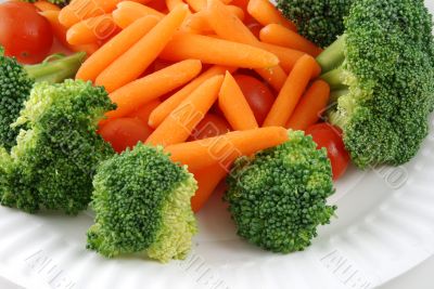 Tray of vegetables