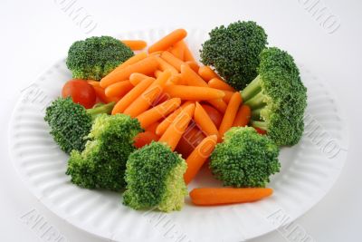 Tray of vegetables