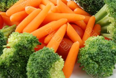 Tray of vegetables