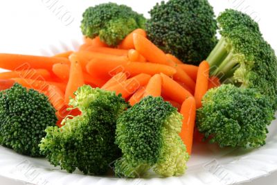 Tray of vegetables