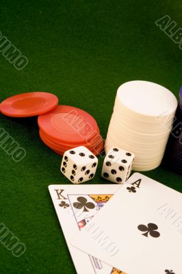 cards dice