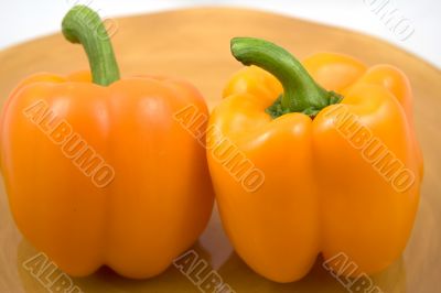 orange peppers salad idea