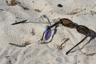 sunglasses on the beach