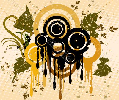 Abstract  floral background  - vector