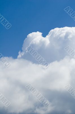 cumulus and blue sky