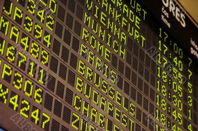 arrival-departure board