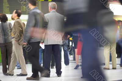 man waiting for the plane