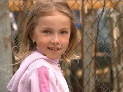 The girl with freckles