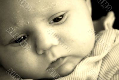 thinking baby