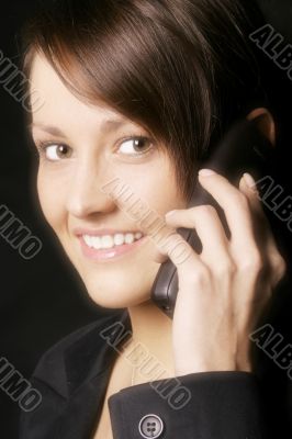 woman on phone