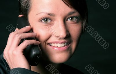 woman on the phone
