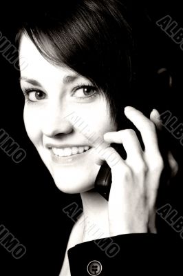 on the phone