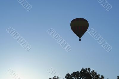Hot air balloon silhouette
