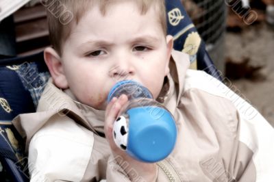 boy with a bottle
