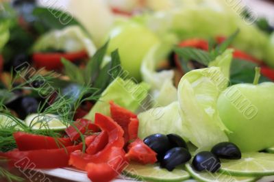 Vegetables, fruit and herbs