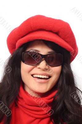Asian girl in dark glasses