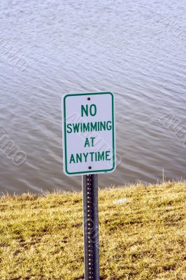 no swimming