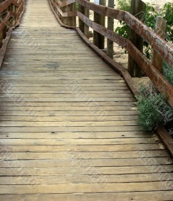 bridge in sand