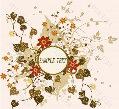 Abstract  floral background  - vector
