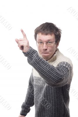 Forefinger up