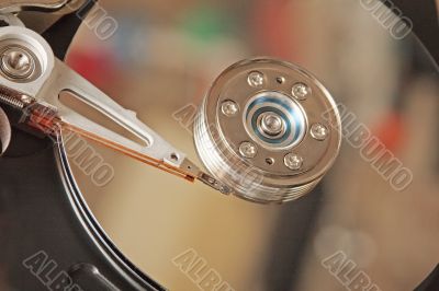 Inside hard drive
