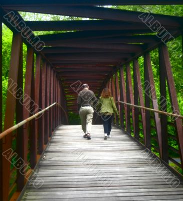 Wooden bridge