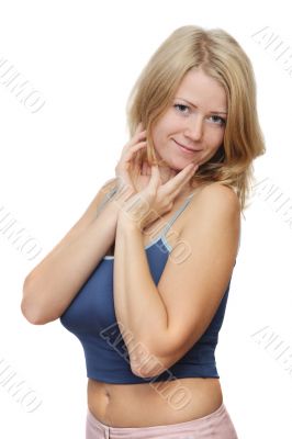 Young blonde woman