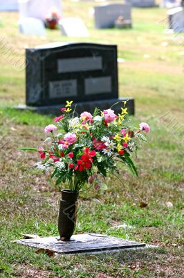 Flowres at Gravesite