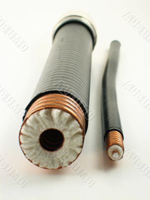 Two coaxial cables