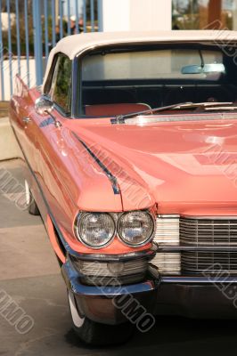 Vintage pink car