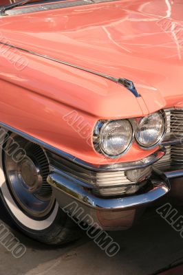 Vintage pink car
