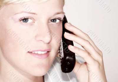 On the phone