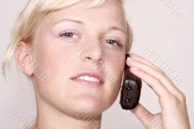 on the phone