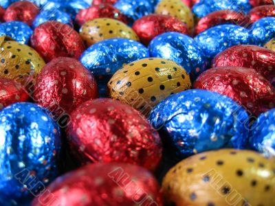 Colorful Easter eggs