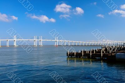 View of bridge and wharf