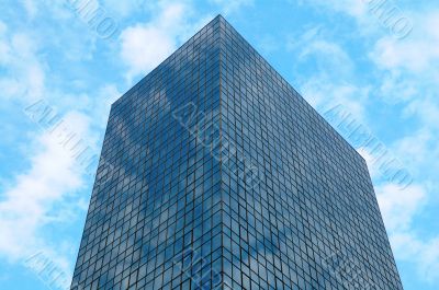 Office building over sky